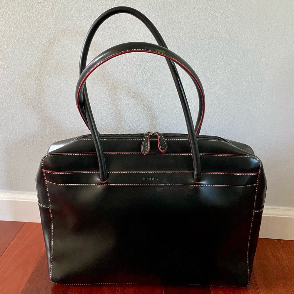 Lodis genuine leather tote/laptop bag